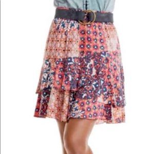 CAbi #5053 Isabel Patchwork Skirt Small